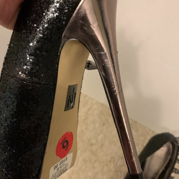 Madonna Truth or Dare Black Glitter Spike Shoes - Picture 9 of 15